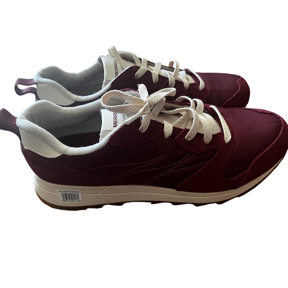 Merrell Mens Alpine Sneaker Burgundy Suede Textile J007029 Size 10 NWOT